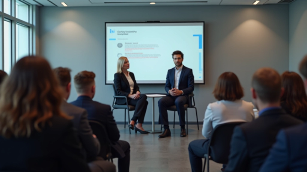 Professionele discussie in conferentieruimte